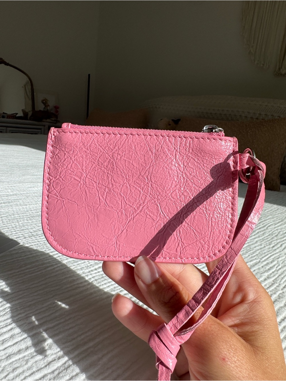 Balenciaga Pink Wristlet Coin Pouch - Picture 2 of 6